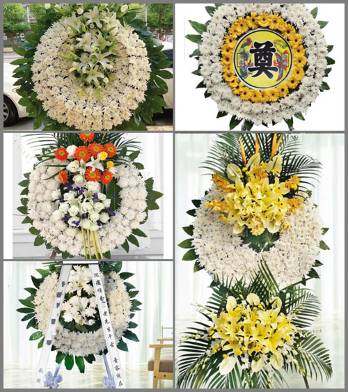 湖北黄冈市黄梅县停前镇刘壁村花圈速递